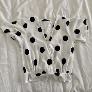 Punkte Bluse von Bershka