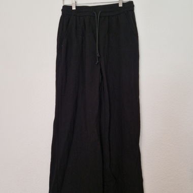 Pantaloni Halara a gamba larga neri