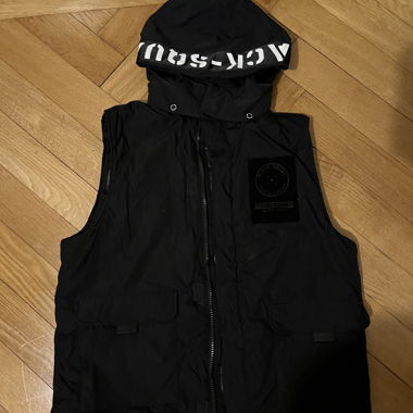 Black Squad hooded vest XL