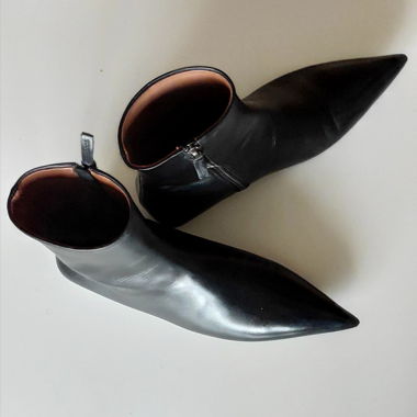 Schwarze Lederstiefeletten von Marsèll 