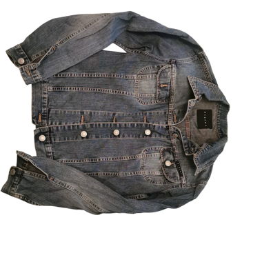 Giacca di jeans blu classica Sisley