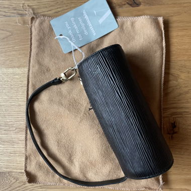 Louis Vuitton Noir Epi Leather Mini Handbag Genuine