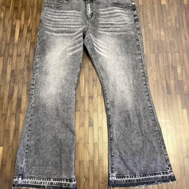 Jeans a zampa grigie