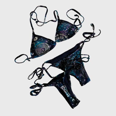 Galaxy Print Bikini Set (XS)