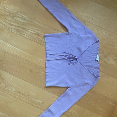 Lila Ribbed Crop Top