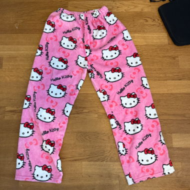 Pantalon de pyjama en polaire Hello Kitty rose
