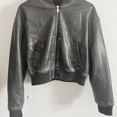 Zara Lederjacke L