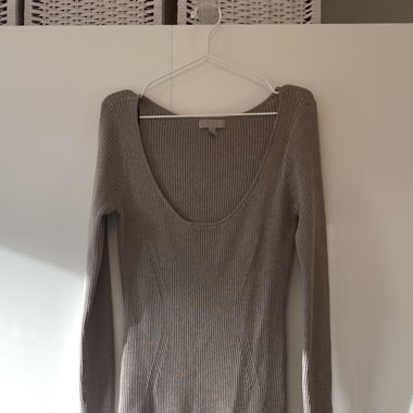H&M Strickkleid lang