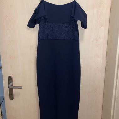 Dunkelblaues Abendkleid
