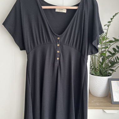 Pulloverkleid schwarz