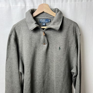 Pull zip Ralph Lauren gris 