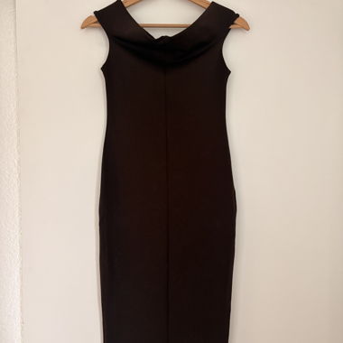 Braunes Stretchkleid