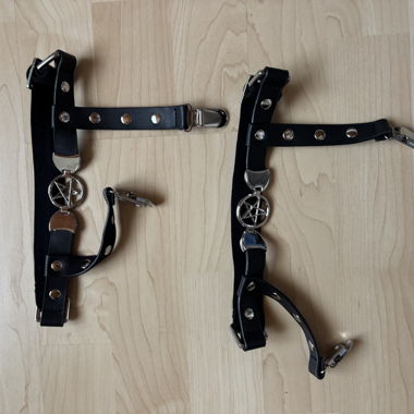 Schwarze Strumpfhalter