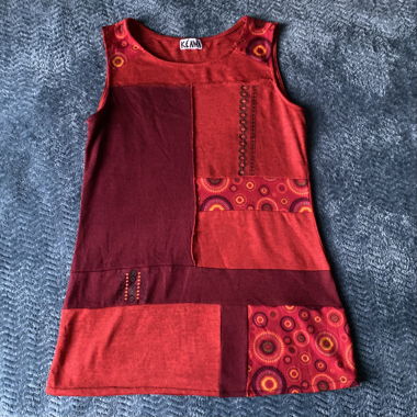  Boho Patchwork Mini Dress by Kéama