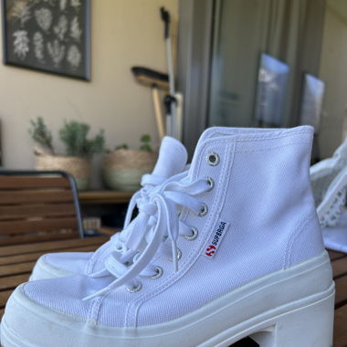Superga Plateau Sneaker Gr. 35 Weiss