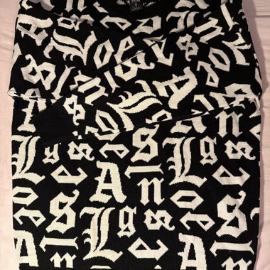 Pull tricot graphique