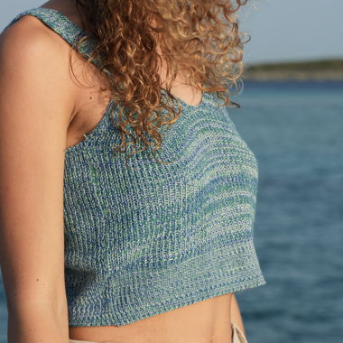 Top corto in maglia