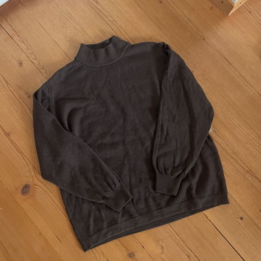 Maglione marrone con collo taglia S