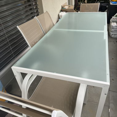 Outdoor Dining Table with pillow