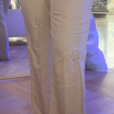 Beige linen trousers - new