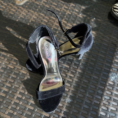 Samt High Heels