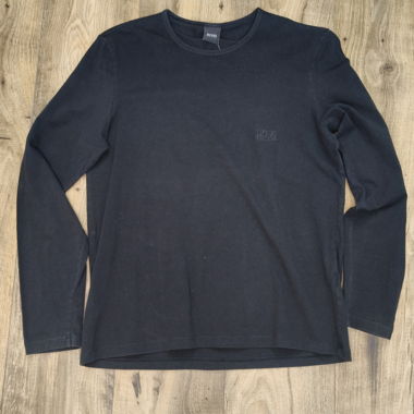BOSS Langarm-Shirt schwarz