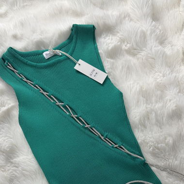 Robe de fête verte