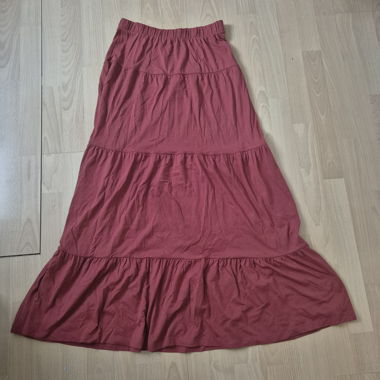 Gonna lunga rosso mattone taglia S