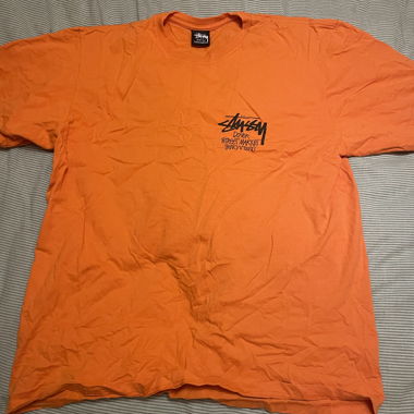 T-Shirt Stussy orange, taille L