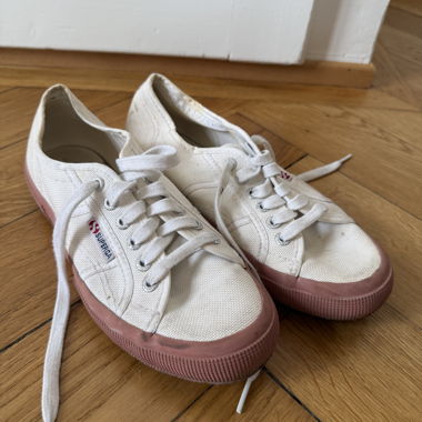Sneakers Superga in tela bianche EU 39