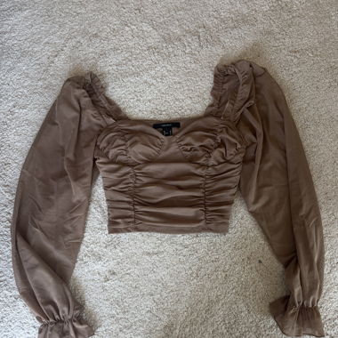 Forever 21 ruched crop top