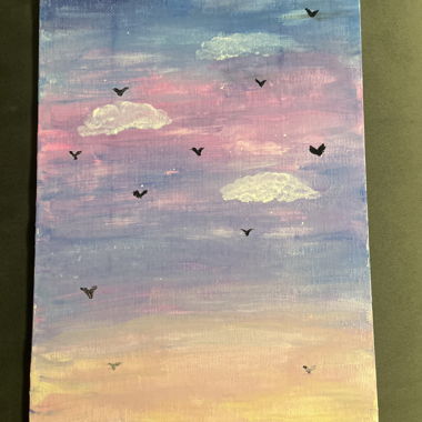 Mini handmade painting