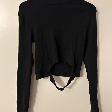 Even&Odd crop longsleeve nero