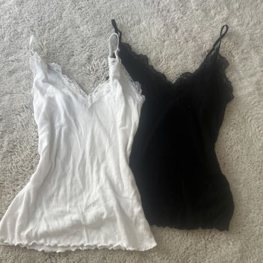 2er Set Spitzen-Tops