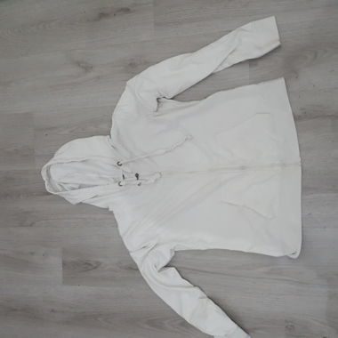 Sweat à capuche blanc