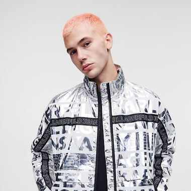Karl Lagerfeld Jacke Silber Neuwertig