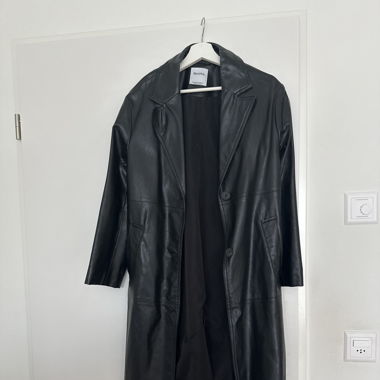 Leder mantel 