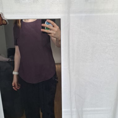 Violettes Sport-T-Shirt