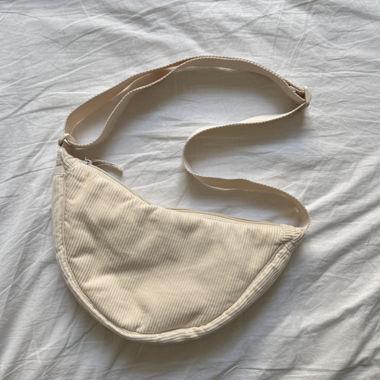 Sac bandoulière UNIQLO en velours côtelé