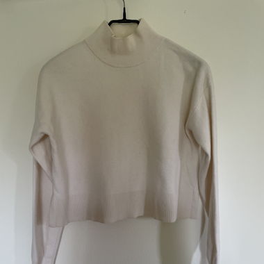 White Cropped Jumper