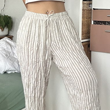 Pantaloni Larghi in Tessuto