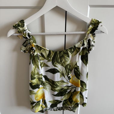 H&M - Top mit Zitronenprint - Grösse S