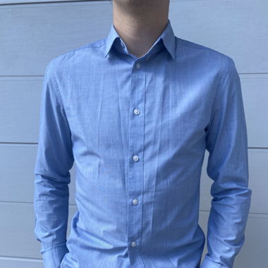 Chemise bleu chiné H&M