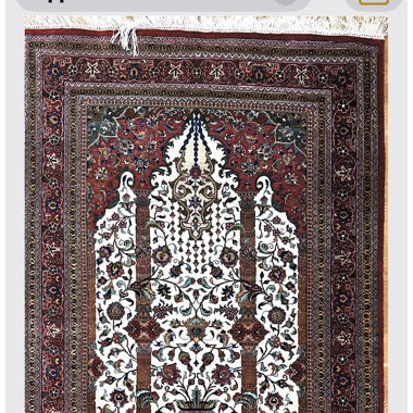 Oriental silk rug
