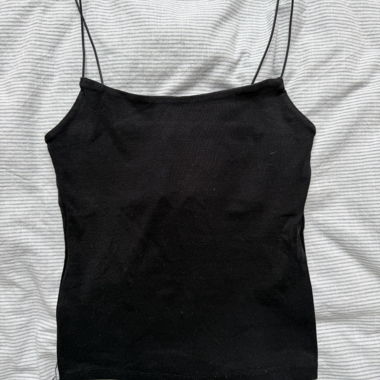 Top a canotta ZARA nero