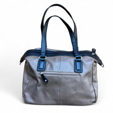 Borsa a tracolla David Jones color taupe e nero