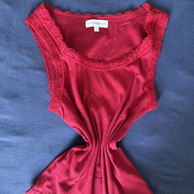 Red Lace Top