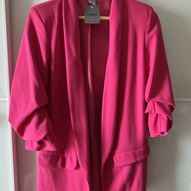 Langer Blazer fuchsia