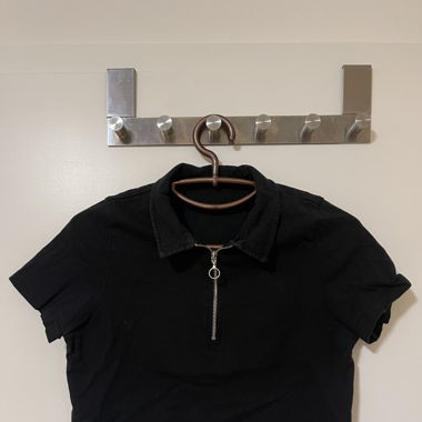 Black crop top 