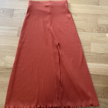 Sommerjupe mit Schlitz / Rot / Orange 